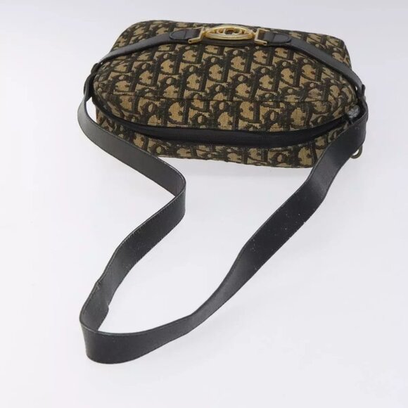 Christian Dior Trotter Canvas Shoulder Bag Black Auth 115917 - Picture 8 of 16